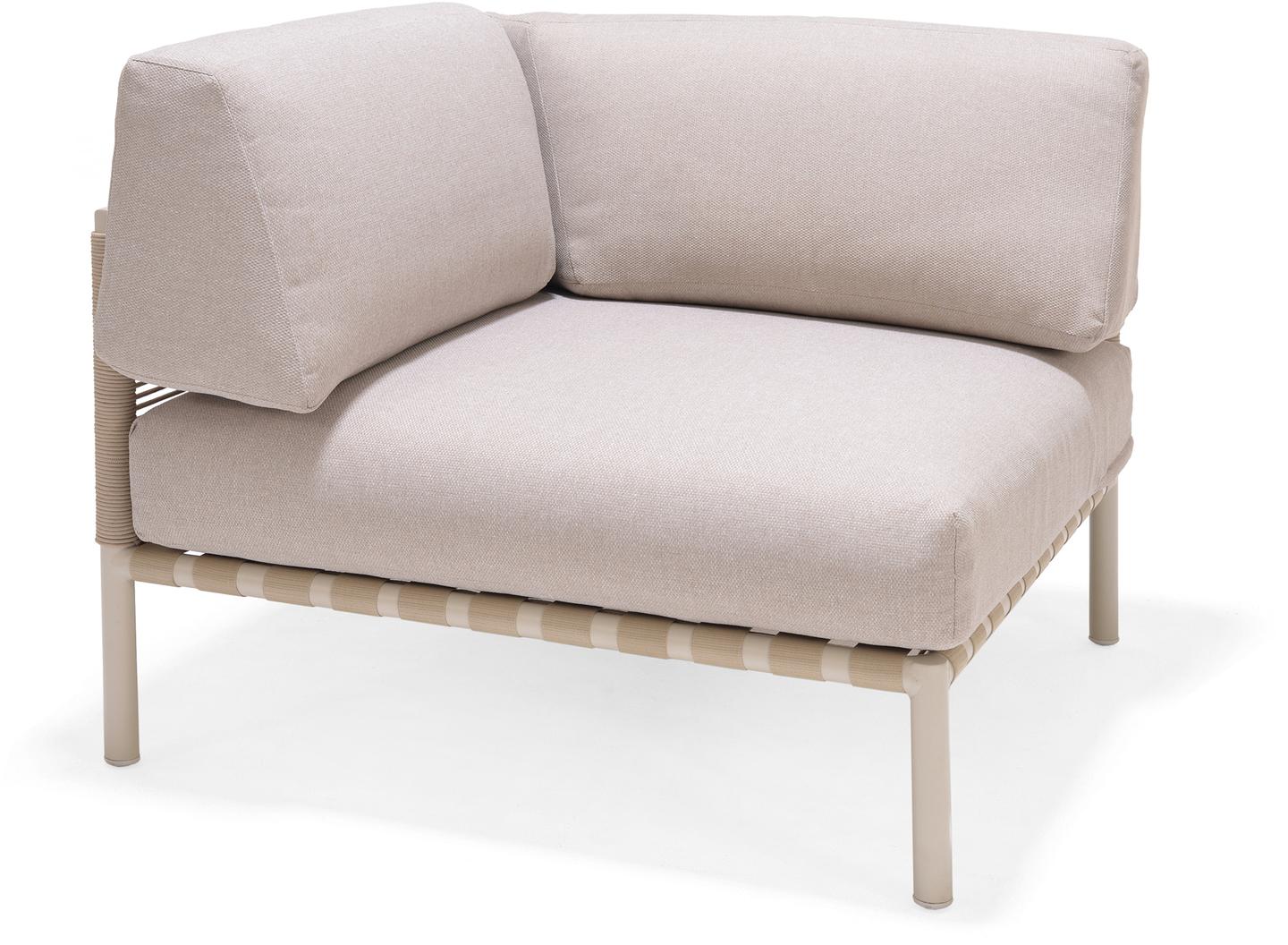 Asgård nurgaosa, beež raam / beež polster