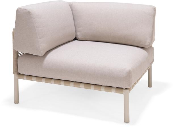 Asgård nurgaosa, beež raam / beež polster