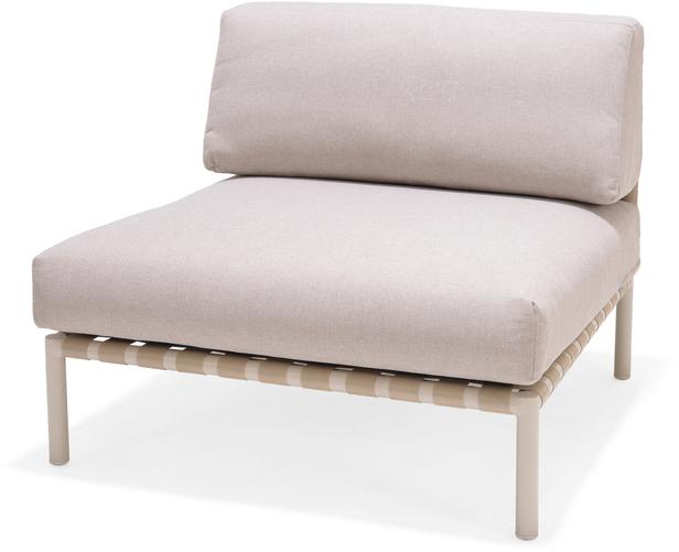 Asgård Aiamööbli diivani vaheosa, taupe raam / beež polster