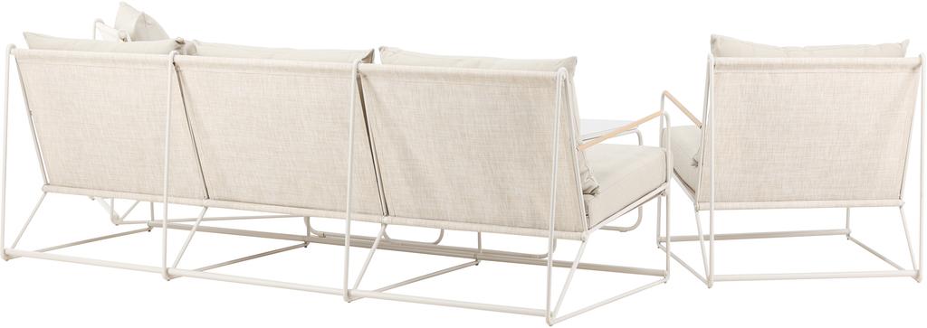 Palazzo Aiamööbli diivanikomplekt 3+1+1+lauakomplekt (2 tk), beež / beež