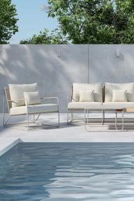 Pisipilt: Palazzo Aiamööbli diivanikomplekt 3+1+1+lauakomplekt (2 tk), beež / beež