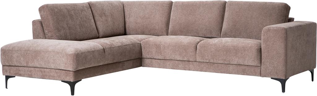 Westcoast avatud nurgaga diivan, väike, vasak, Storm 18, pruun