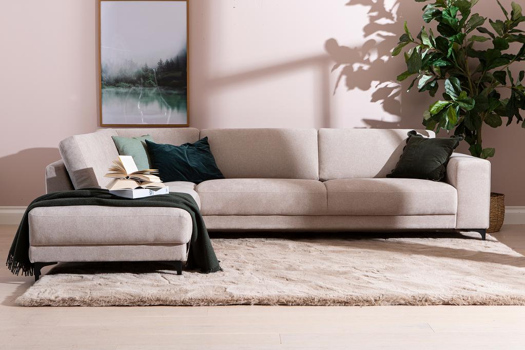 Westcoast avatud nurgaga diivan, suur, vasak, Storm 06, liiv