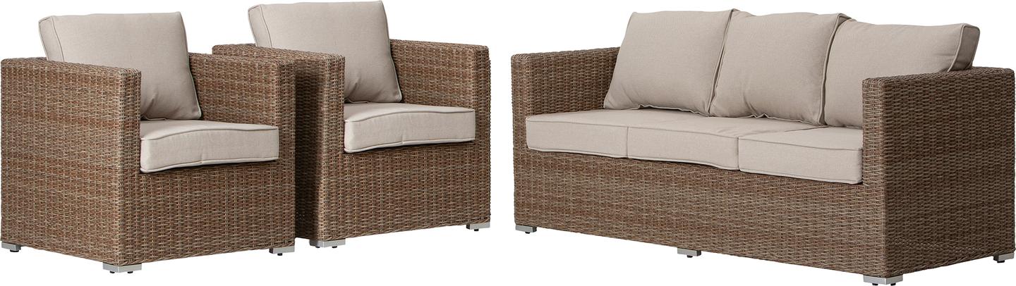 Mode diivanikomplekt (3+1+1) naturaalne