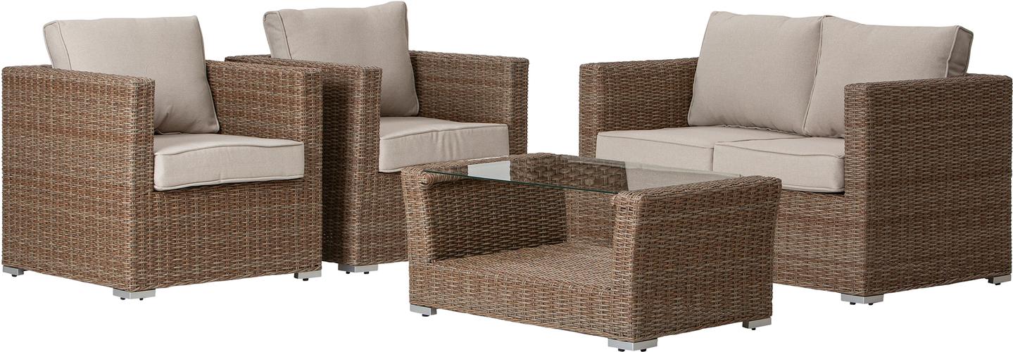 Mode Diivanikomplekt (2+1+1+madal diivanilaud) naturaalne