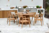 Pisipilt: Deco & Piemonte Aiamööbli söögilauakomplekt, ümmargune 150cm kuuele, tiigipuu