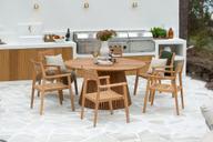 Pisipilt: Deco & Piemonte Aiamööbli söögilauakomplekt, ümmargune 150cm kuuele, tiigipuu