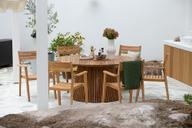 Pisipilt: Deco & Piemonte Aiamööbli söögilauakomplekt, ümmargune 150cm kuuele, tiigipuu