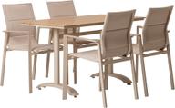 Pisipilt: Saarni & Messina Aiamööbli söögilauakomplekt, 130x70, neljale, saarepuu/khaki värvi