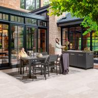 Pisipilt: Seattle Aiamööbli söögilauakomplekt, 190x90cm, kuuele, must