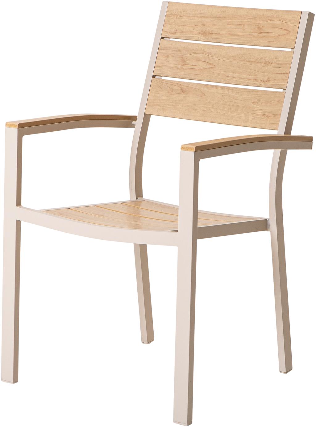 Saarni söögitool virnastatav alumiinium/nonwood (12863)