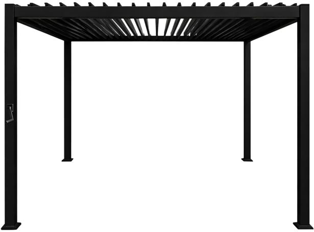 Nordic paviljon 3x4m võrekatusega, must