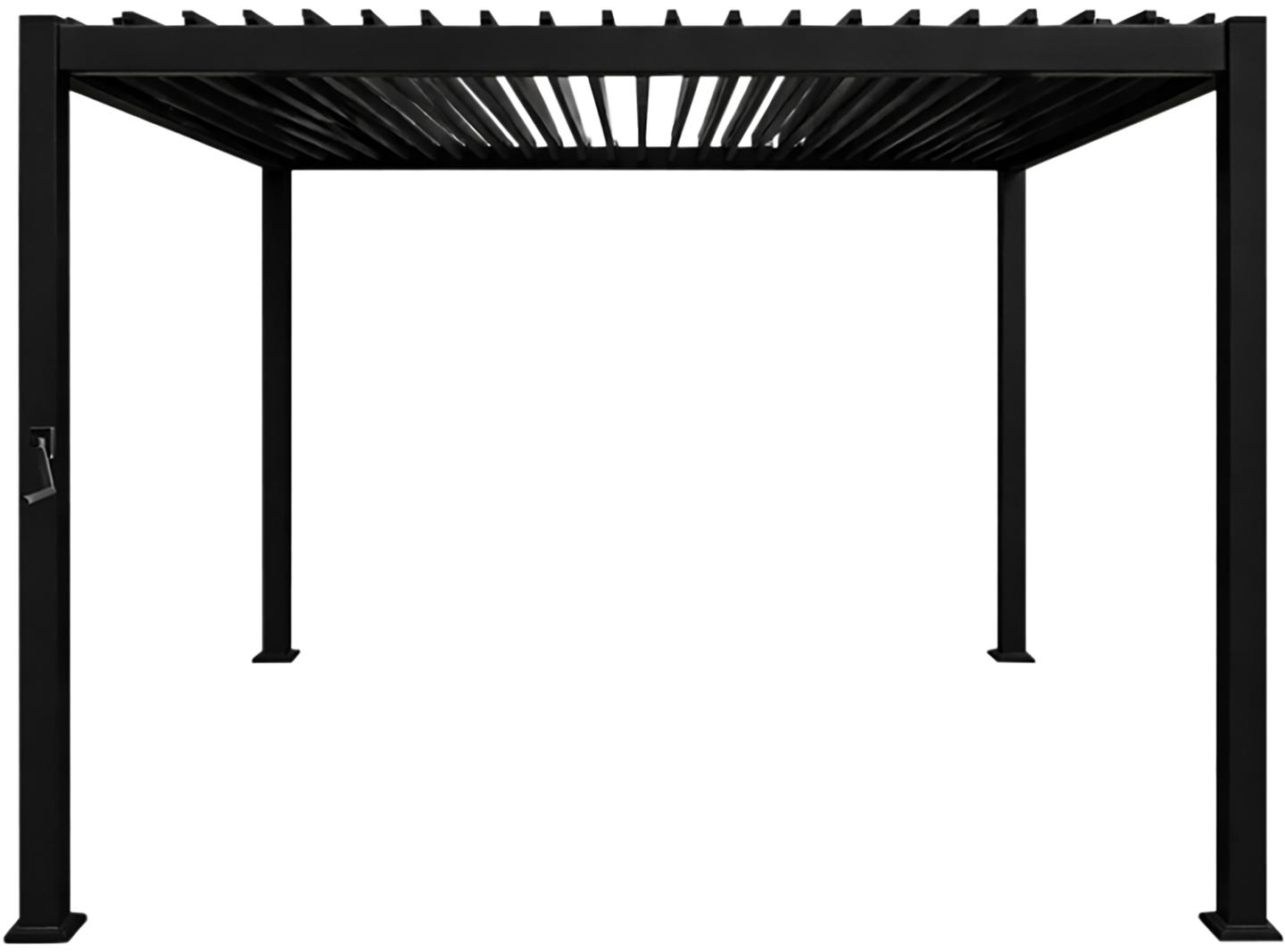 Nordic paviljon 3x4m võrekatusega, must