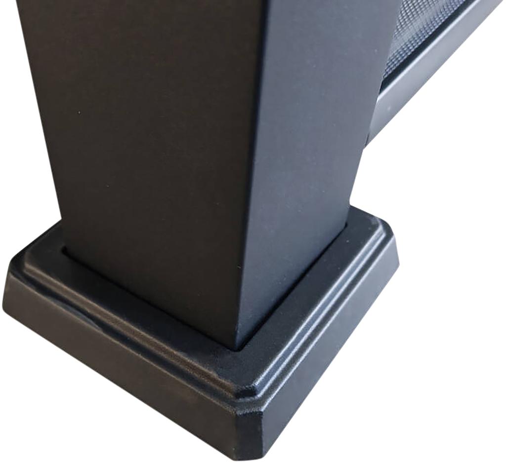 Nordic paviljon 3x4m võrekatusega, must