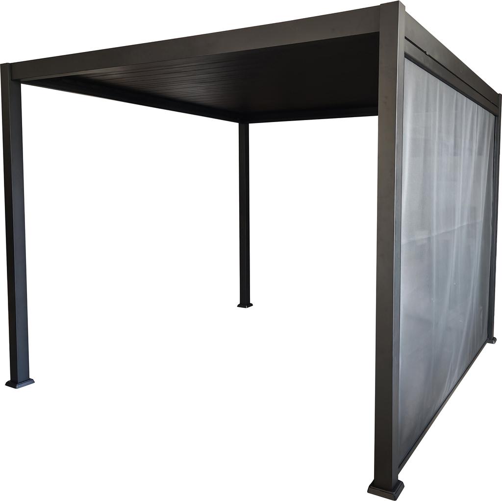 Nordic paviljon 3x4m võrekatusega, must