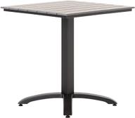 Pisipilt: Dakota laud 70x70cm, must alumiinium / hele hall Easywood