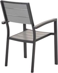 Pisipilt: Dakota virnastatav tool, must alumiinium / helehall Easywood