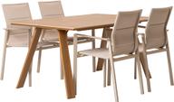 Pisipilt: Messina söögilaua komplekt 160x100, neljale, natural/khaki