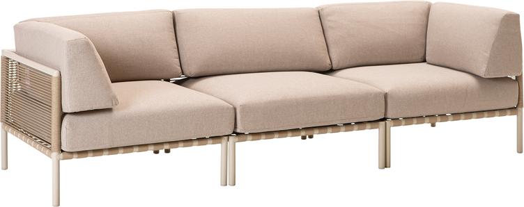 Asgård 3-kohaline diivan, taupe/beež