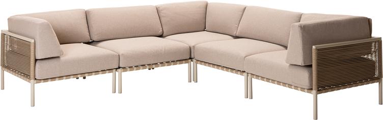 Asgård nurgadiivan, 2k2, taupe/beež