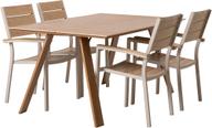 Pisipilt: Messina & Saarni söögilaua komplekt 160x100 neljale, natural/tuhapuu