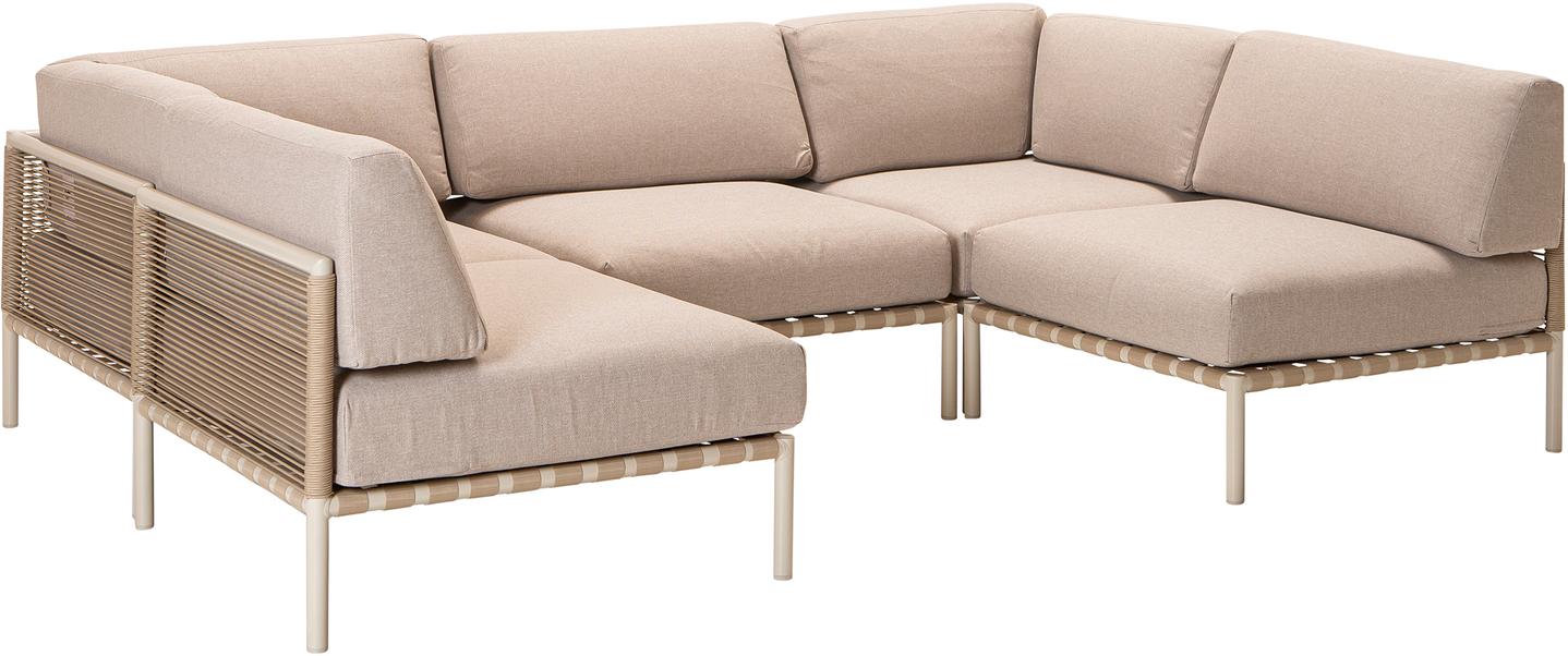 Asgård u-nurgadiivan väike, taupe/beež