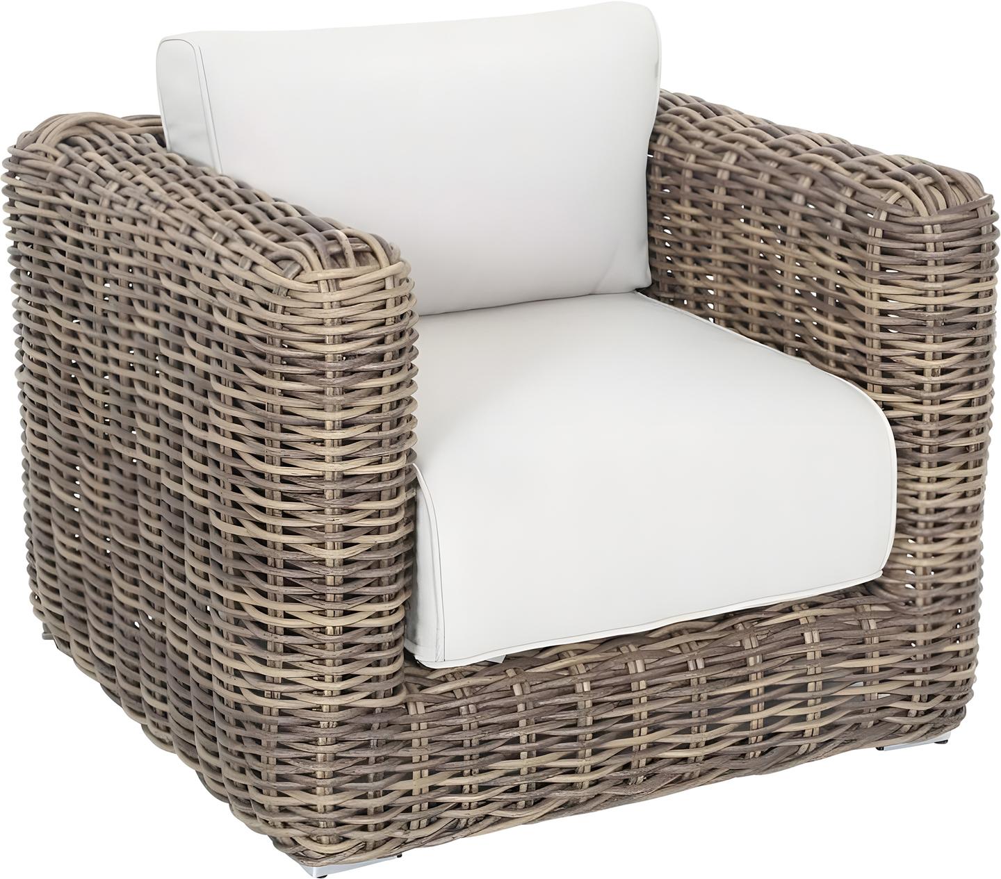 Aiamööbli tugitool Lago 1-kohaline, naturaalne rotang