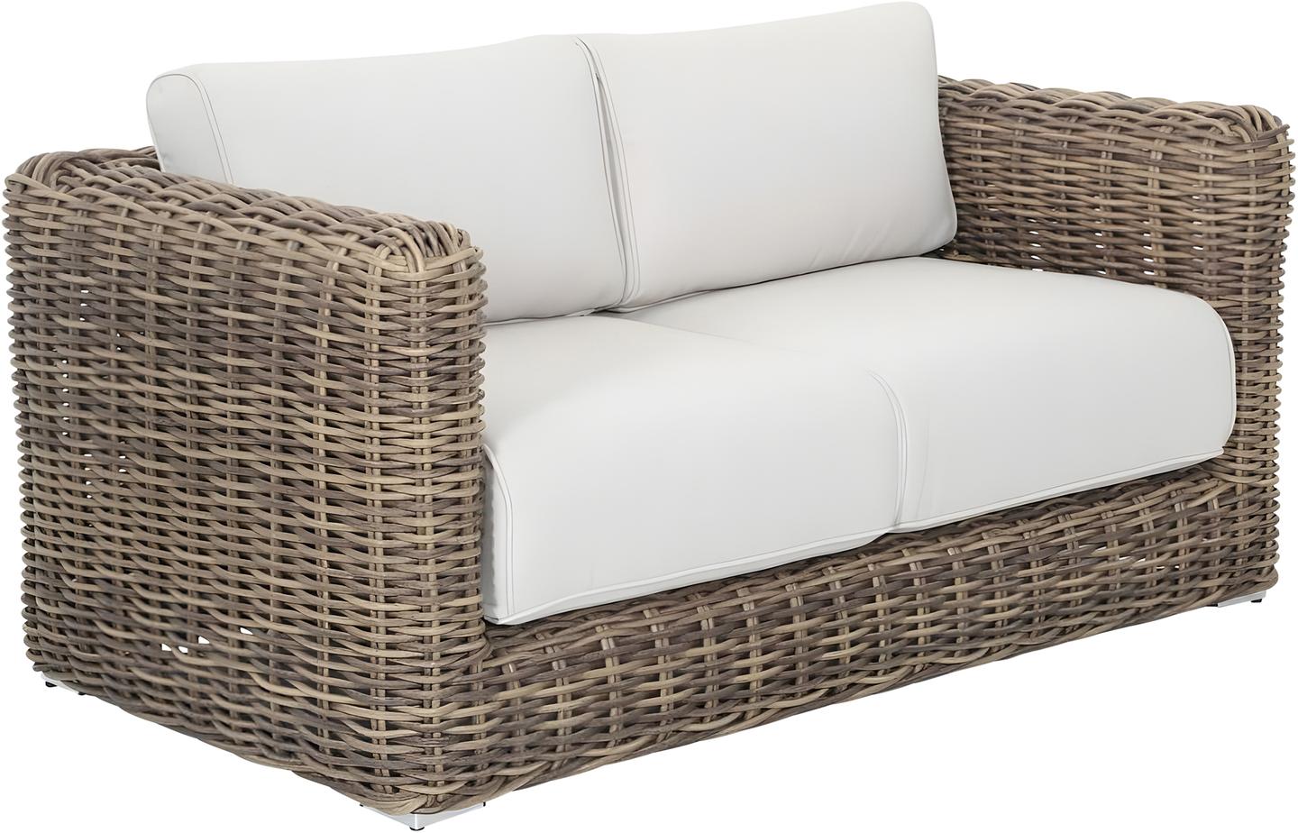 Aiamööbli diivan Lago 2-kohaline, naturaalne rotang