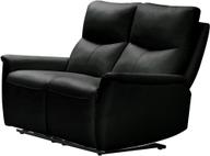 Pisipilt: Diivan Loungea Padova 2-kohaline, mehhanismiga, kahe mootoriga, must nahk/pvc