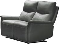 Pisipilt: Diivan Loungea Padova 2-kohaline, mehhanismiga, kahe mootoriga, must nahk/pvc