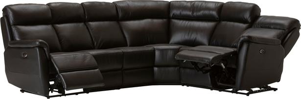 Nurgadiivan Loungea Colorado recliner, 3N2/2N3, must nahk/kunstnahk