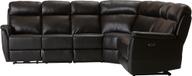 Pisipilt: Nurgadiivan Loungea Colorado recliner, 3N2/2N3, must nahk/kunstnahk