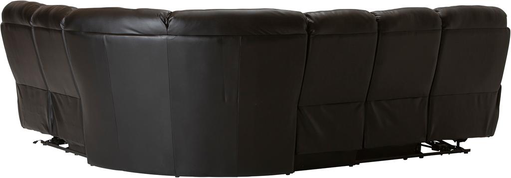 Nurgadiivan Loungea Colorado recliner, 3N2/2N3, must nahk/kunstnahk