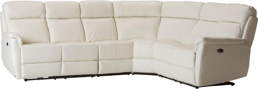 Nurgadiivan Loungea Colorado recliner, 3N2/2N3, puhasvalge nahk/kunstnahk