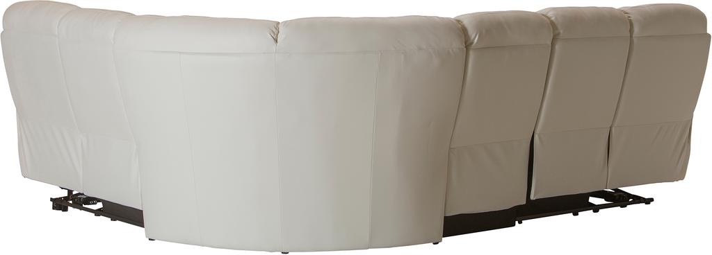 Nurgadiivan Loungea Colorado recliner, 3N2/2N3, puhasvalge nahk/kunstnahk