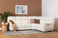 Pisipilt: Nurgadiivan Loungea Colorado recliner, 3N2/2N3, puhasvalge nahk/kunstnahk