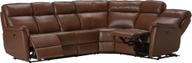 Pisipilt: Nurgadiivan Loungea Colorado recliner, 3N2/2N3, pruun nahk/kunstnahk