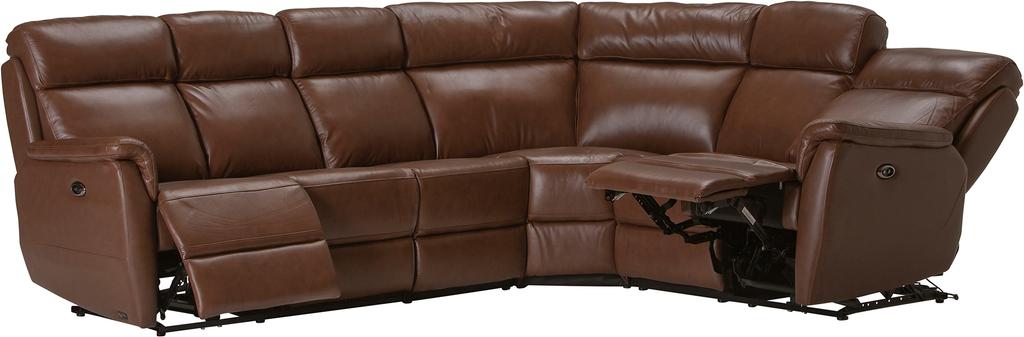 Nurgadiivan Loungea Colorado recliner, 3N2/2N3, pruun nahk/kunstnahk