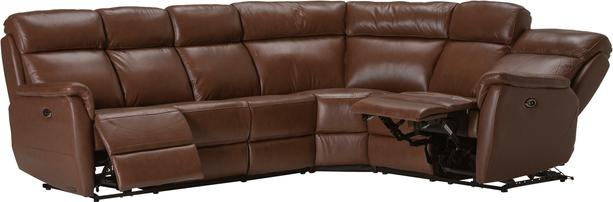 Nurgadiivan Loungea Colorado recliner, 3N2/2N3, pruun nahk/kunstnahk