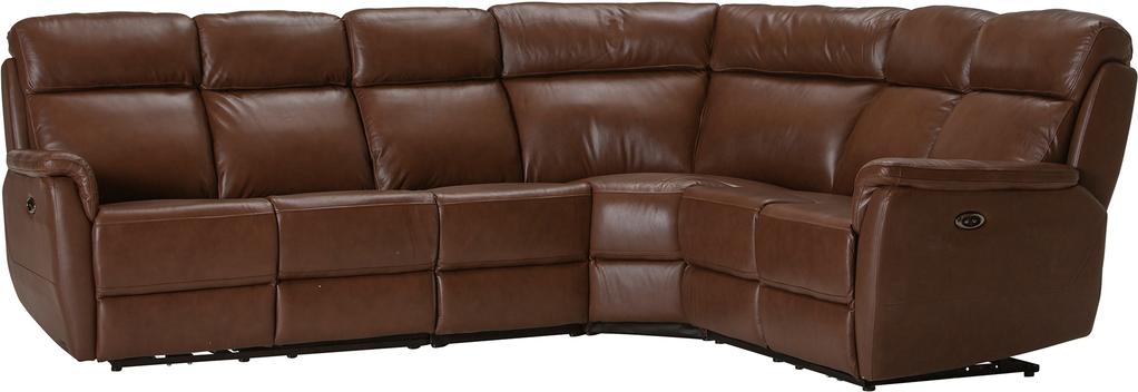 Nurgadiivan Loungea Colorado recliner, 3N2/2N3, pruun nahk/kunstnahk