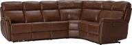 Pisipilt: Nurgadiivan Loungea Colorado recliner, 3N2/2N3, pruun nahk/kunstnahk
