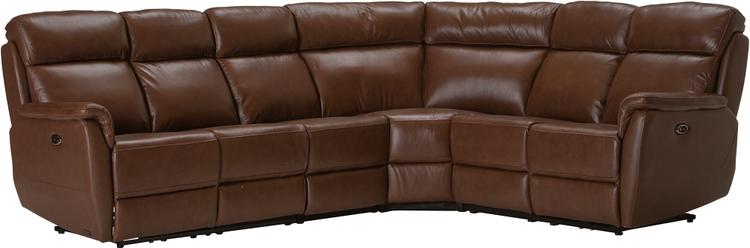 Nurgadiivan Loungea Colorado recliner, 3N2/2N3, pruun nahk/kunstnahk