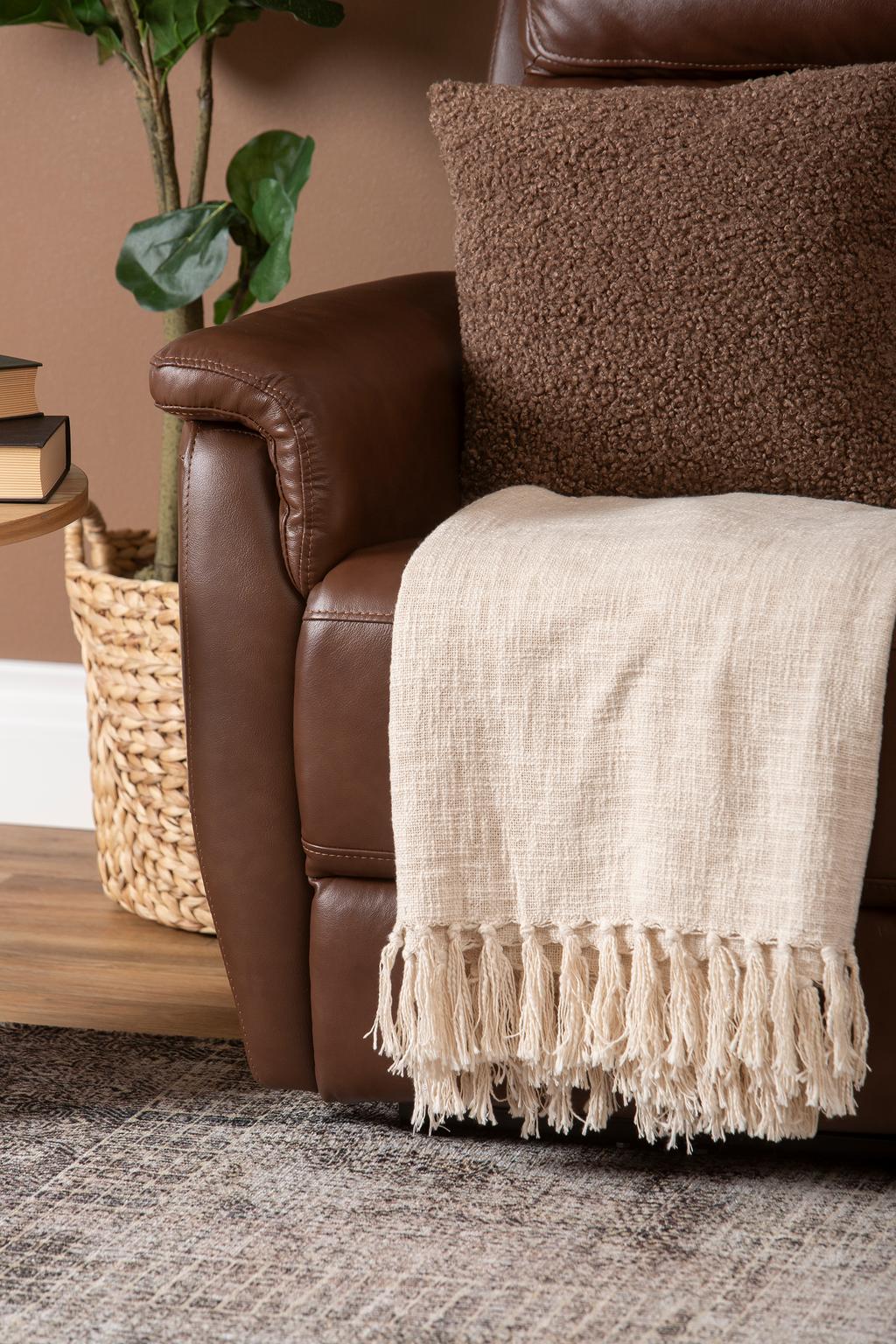 Nurgadiivan Loungea Colorado recliner, 3N2/2N3, pruun nahk/kunstnahk
