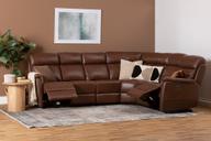 Pisipilt: Nurgadiivan Loungea Colorado recliner, 3N2/2N3, pruun nahk/kunstnahk