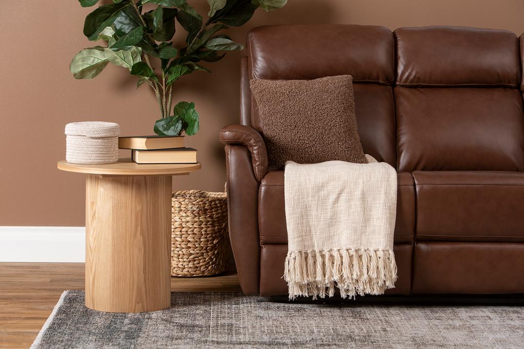 Nurgadiivan Loungea Colorado recliner, 3N2/2N3, pruun nahk/kunstnahk