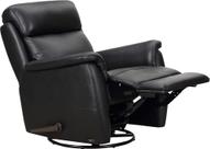 Pisipilt: Tugitool Loungea Colorado recliner, kiikuv/pöörlev, must nahk/kunstnahk