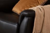 Pisipilt: Tugitool Loungea Colorado recliner, kiikuv/pöörlev, must nahk/kunstnahk