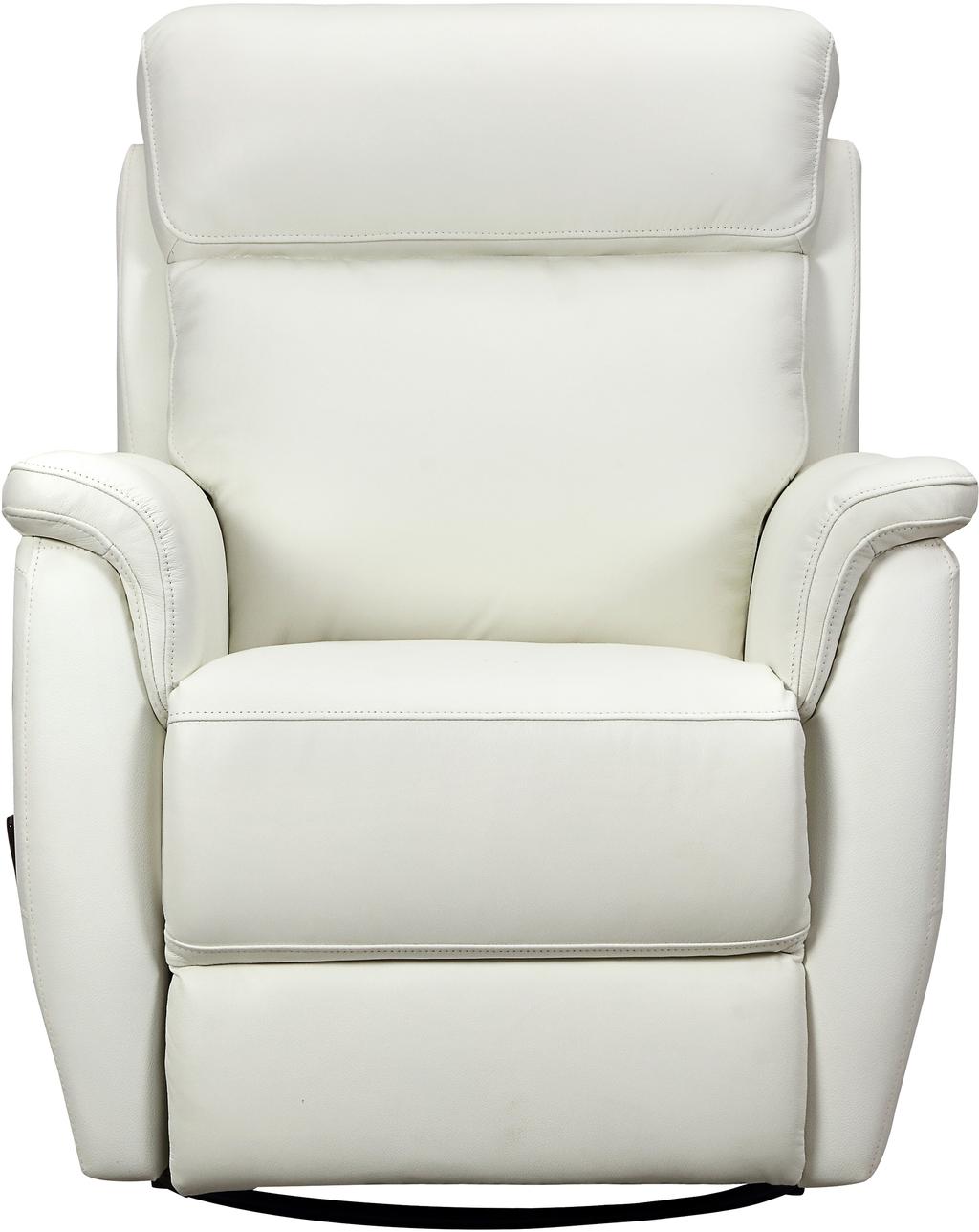 Tugitool Loungea Colorado recliner, kiikuv/pöörlev, puhasvalge nahk/kunstnahk