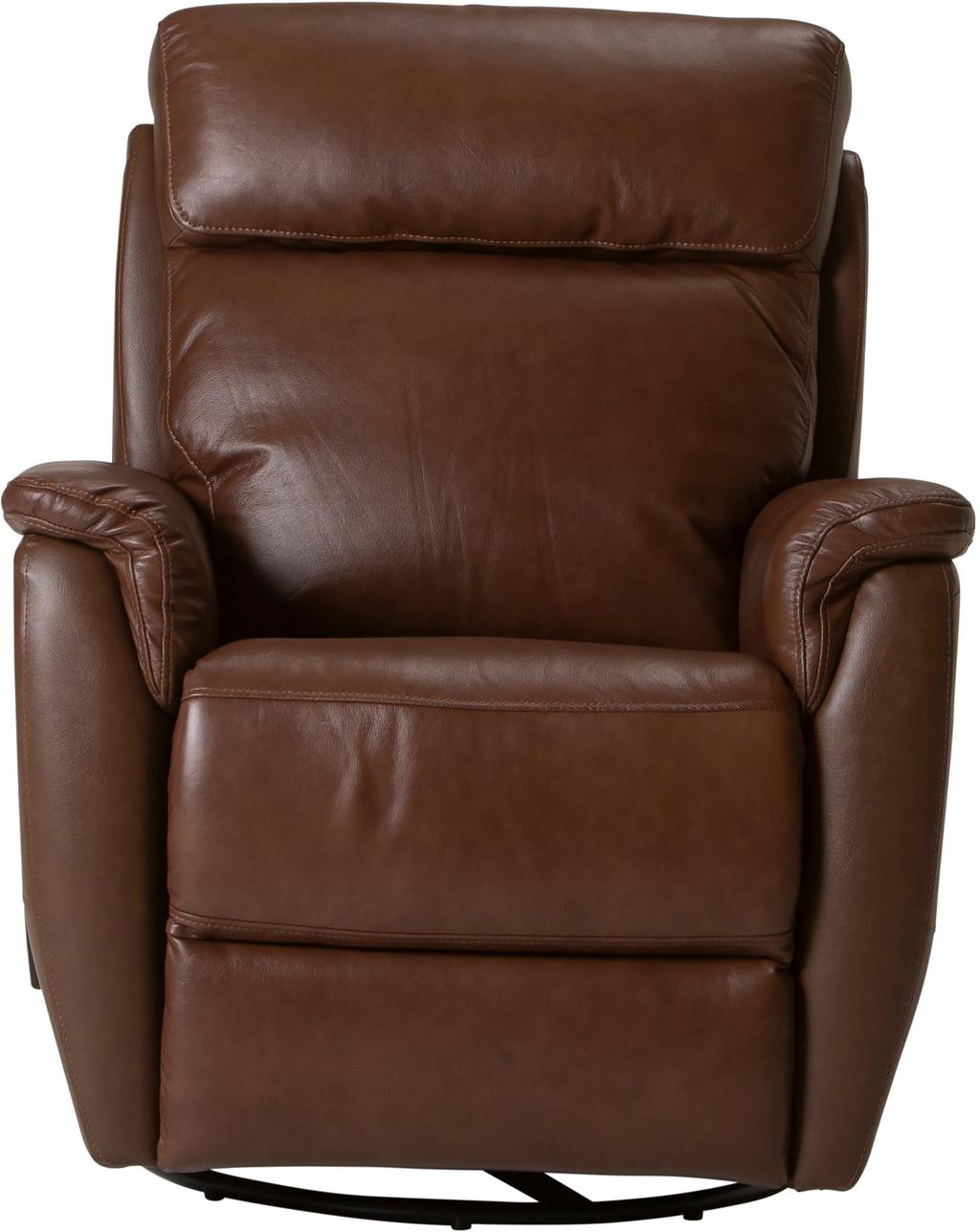 Tugitool Loungea Colorado recliner, kiikuv/pöörlev, pruun nahk/kunstnahk