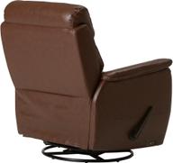Pisipilt: Tugitool Loungea Colorado recliner, kiikuv/pöörlev, pruun nahk/kunstnahk